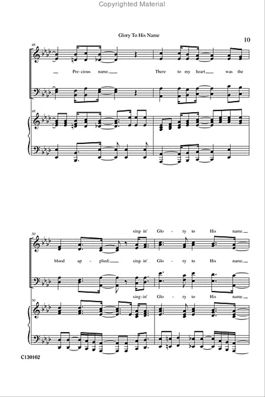 Glory To His Name Glory To His Name 4-Part scores gallery preview page 12