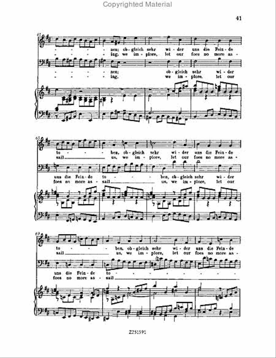 Gott, der Herr, ist Sonn' und Schild, BWV 79 Choir scores gallery preview page 41