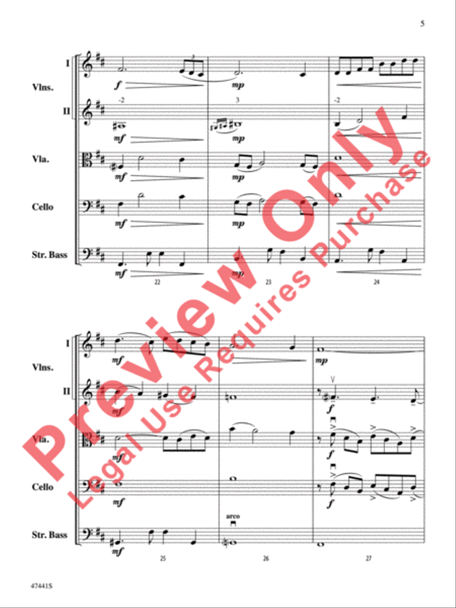 Milonga del Angel String Orchestra scores gallery preview page 6