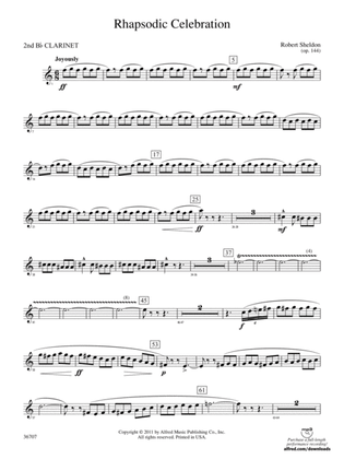 Rhapsodic Celebration: 2nd B-flat Clarinet