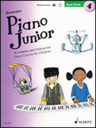Book cover for Piano Junior: Duet Book 4