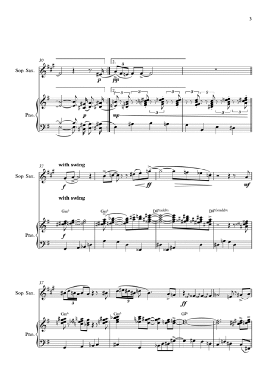 The Pink Panther Soprano Saxophone scores gallery preview page 3