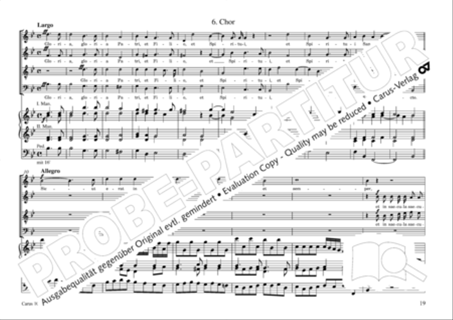 Magnificat in B 4-Part scores gallery preview page 20