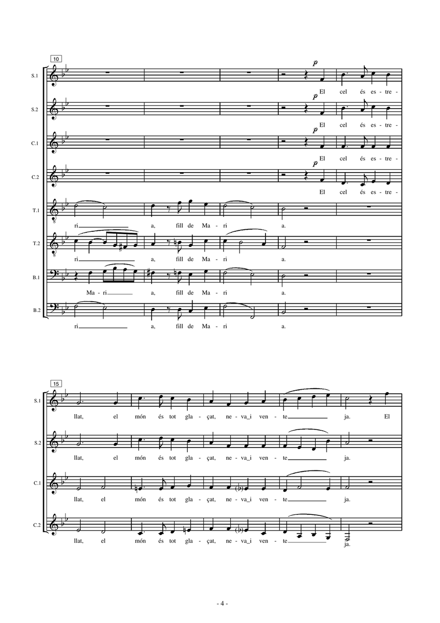 Les dotze van tocant. El dimoni escuat 4-Part scores gallery preview page 4