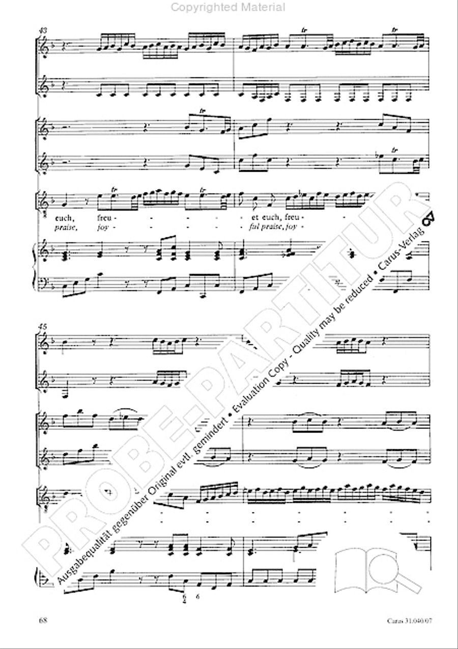 Christ was manifested for this purpose (Dazu ist erschienen der Sohn Gottes) ATB scores gallery preview page 70