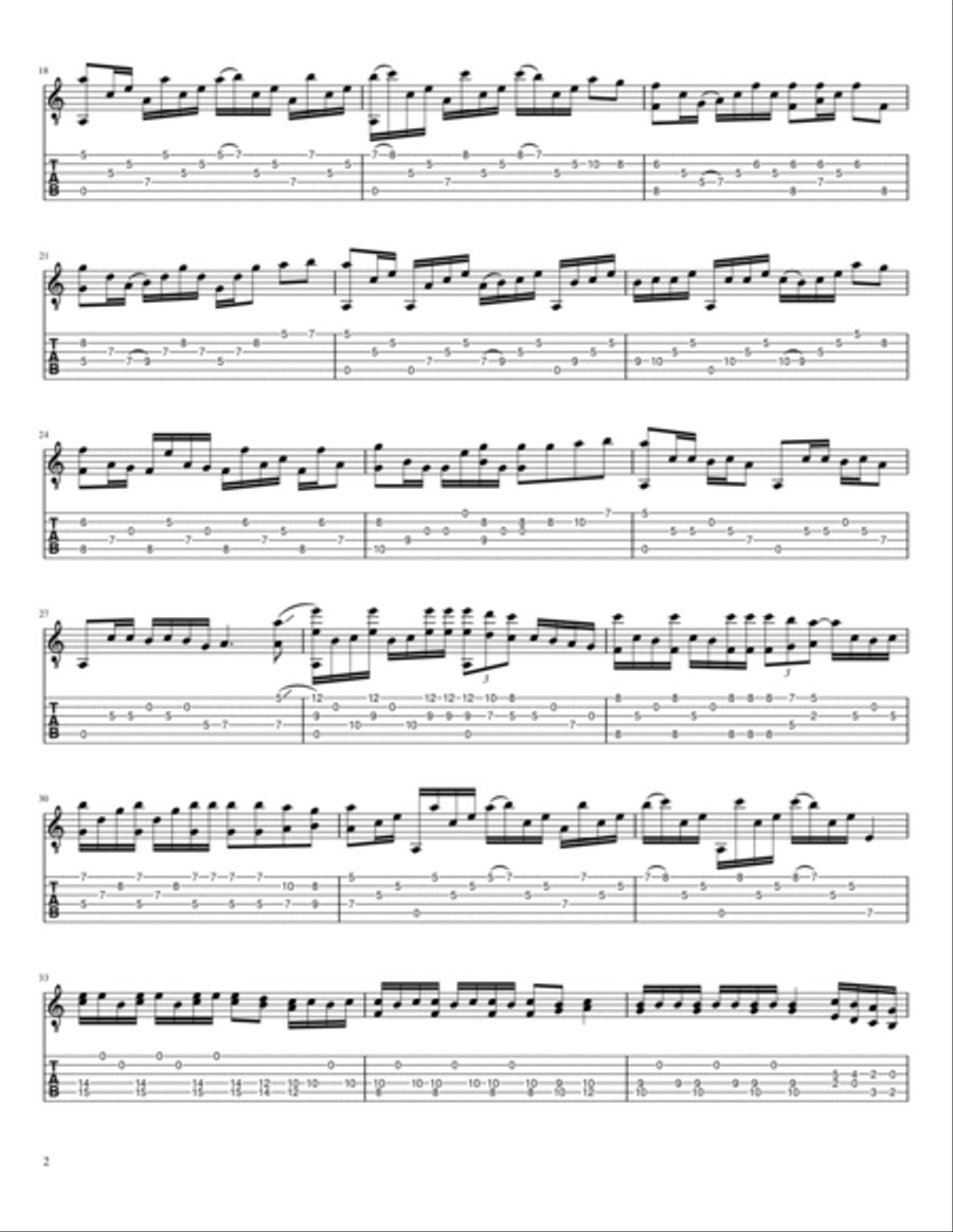 Anak Anak Acoustic Guitar scores gallery preview page 2