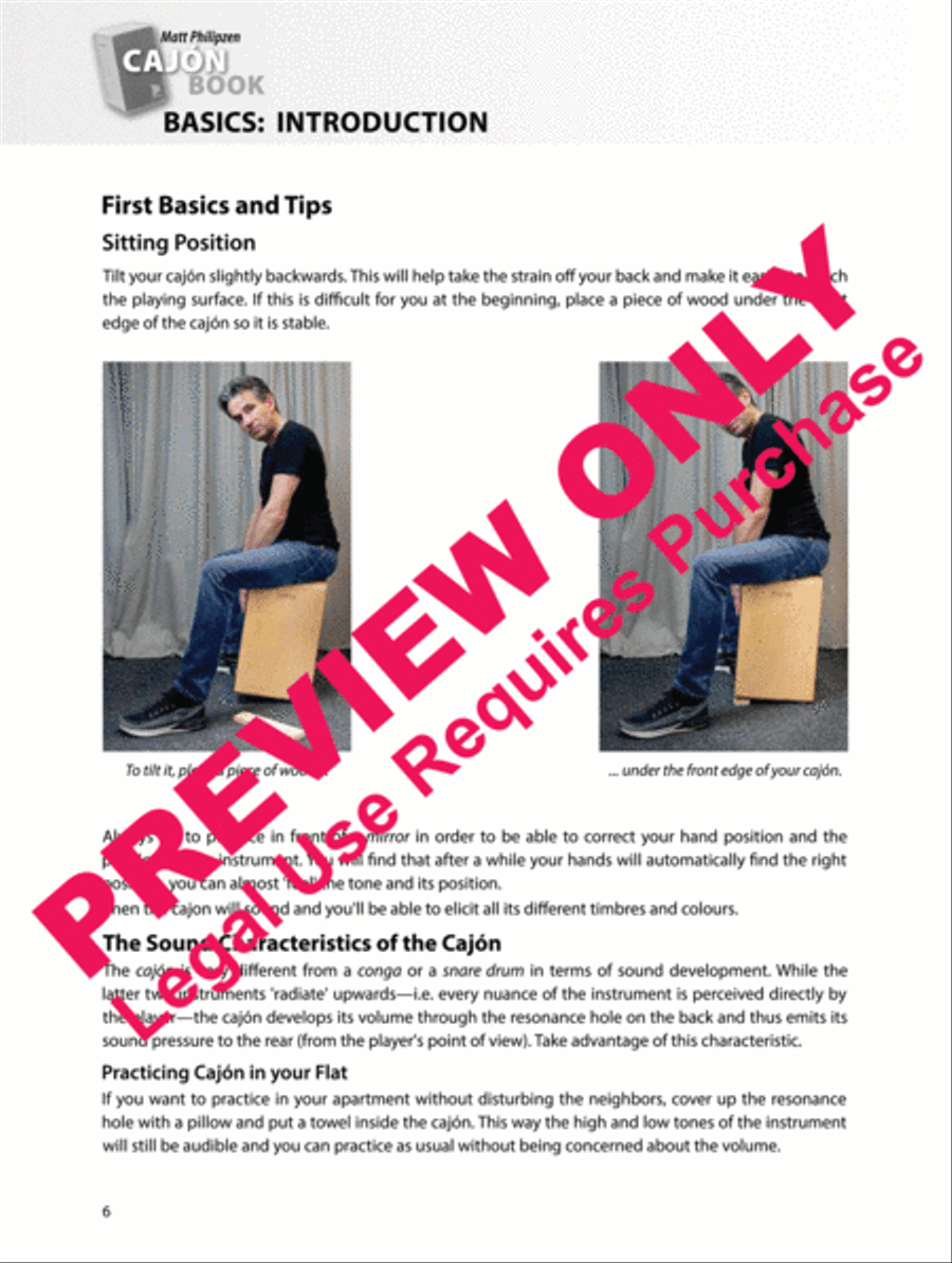 Matt Philipzen CAJÓN BOOK Percussion scores gallery preview page 6
