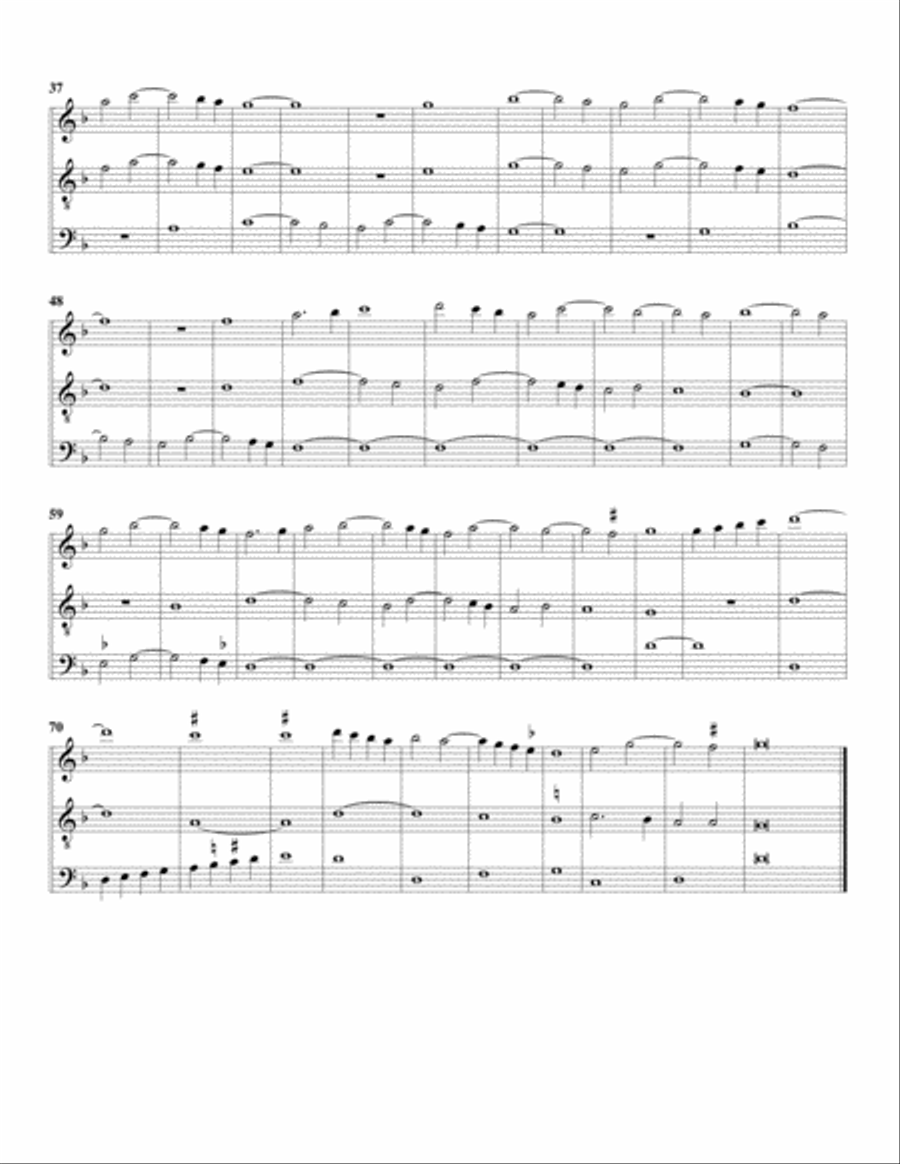 Instrumental trio no.48 (no title) (arrangement for 3 recorders) Recorder scores gallery preview page 2