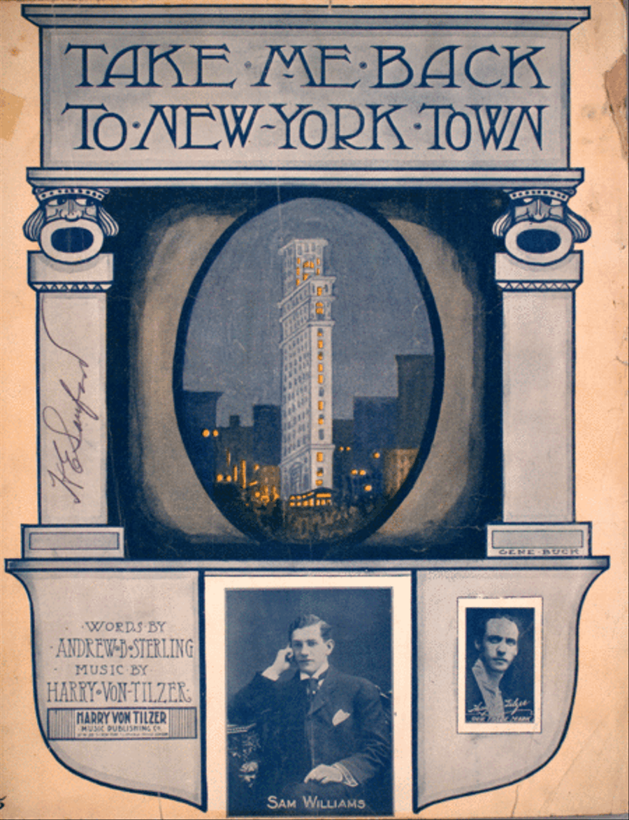 Take Me Back to New York Town Voice scores gallery preview page 1