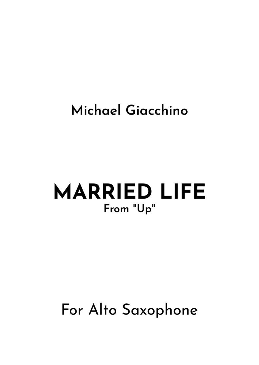 Married Life Alto Saxophone scores gallery preview page 1