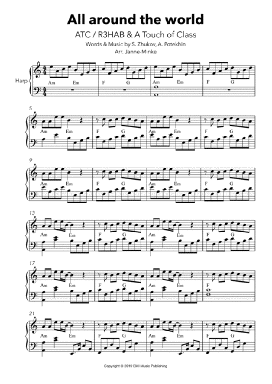 Atc around the world clearance piano