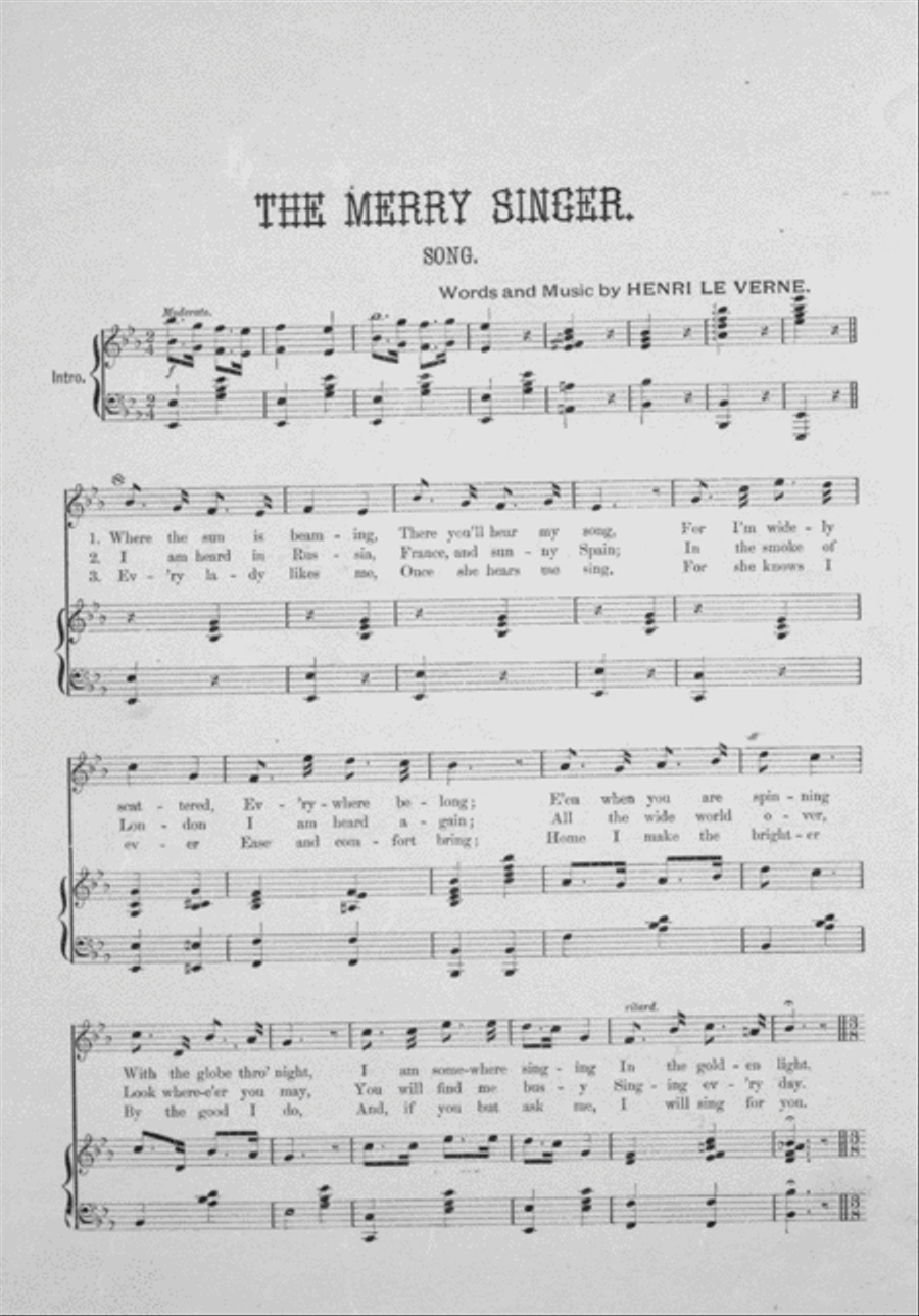The Merry Singer. Song Voice Solo scores gallery preview page 2