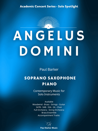 Book cover for Angelus Domini (Soprano Saxophone & Piano)