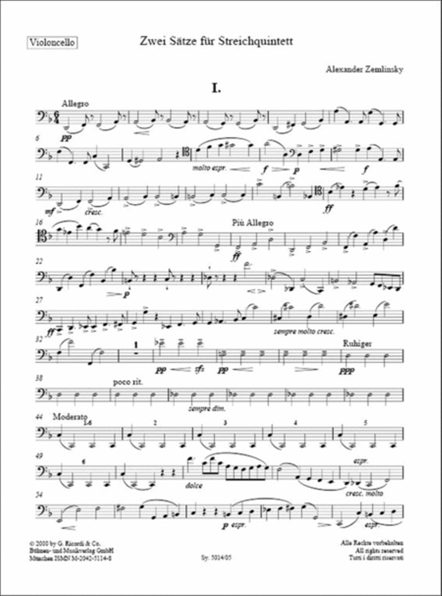 2 Sätze für Streichquintett String Quintet scores gallery preview page 6