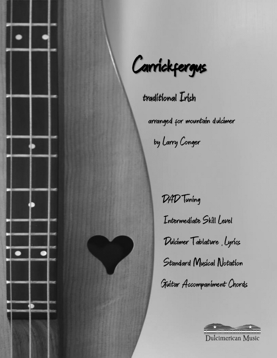 Carrickfergus Dulcimer scores gallery preview page 1