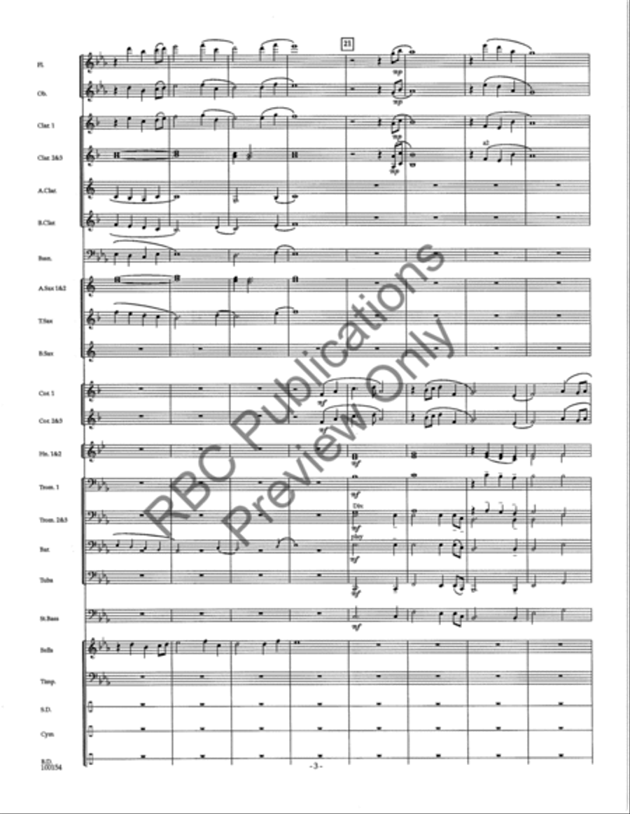 Adagio For Winds Adagio For Winds Concert Band scores gallery preview page 6