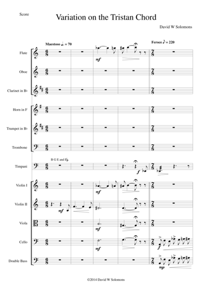 Variation on the Tristan Chord (Love and Death) image number null