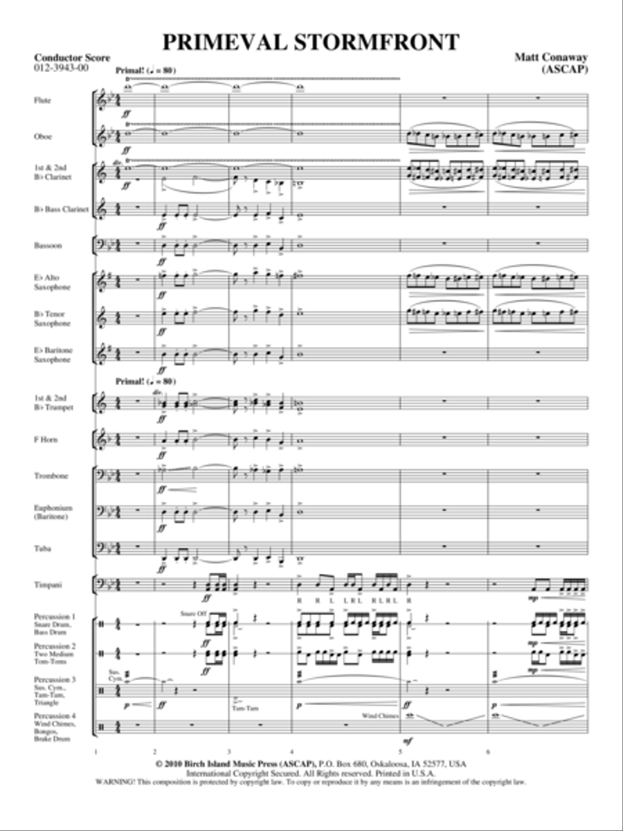 Primeval Stormfront Concert Band scores gallery preview page 2