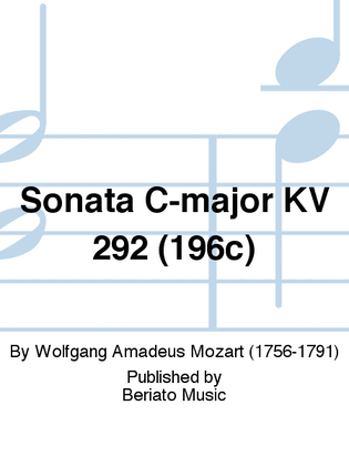 Sonata C-major KV 292 (196c)