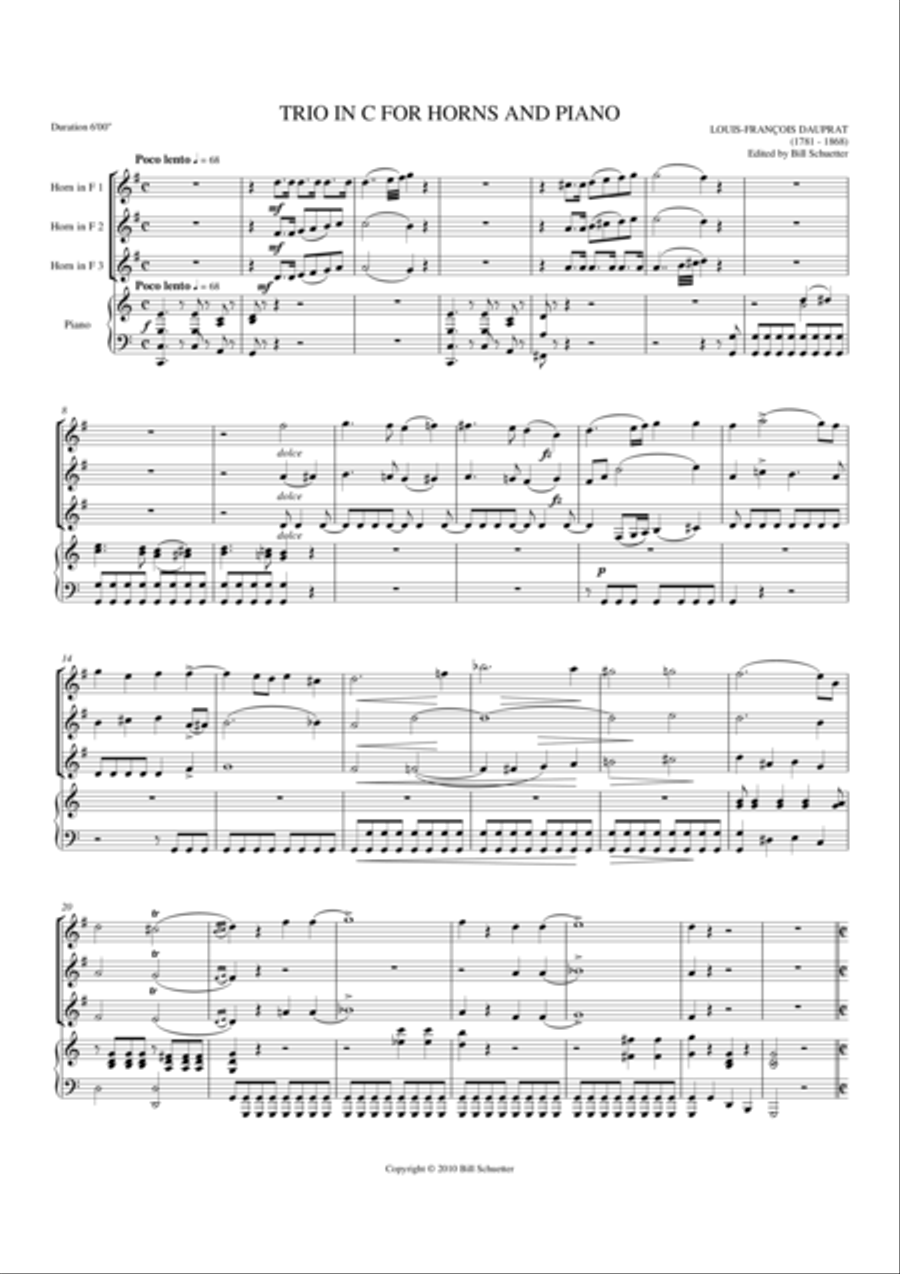 Trio for Horns Brass Trio scores gallery preview page 2