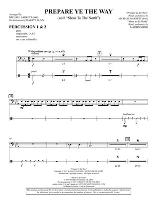 Prepare Ye The Way (with "Shout To The North") - Percussion 1 & 2