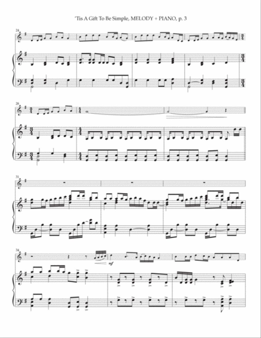 Tis A Gift To Be Simple Tis A Gift To Be Simple Flute scores gallery preview page 3