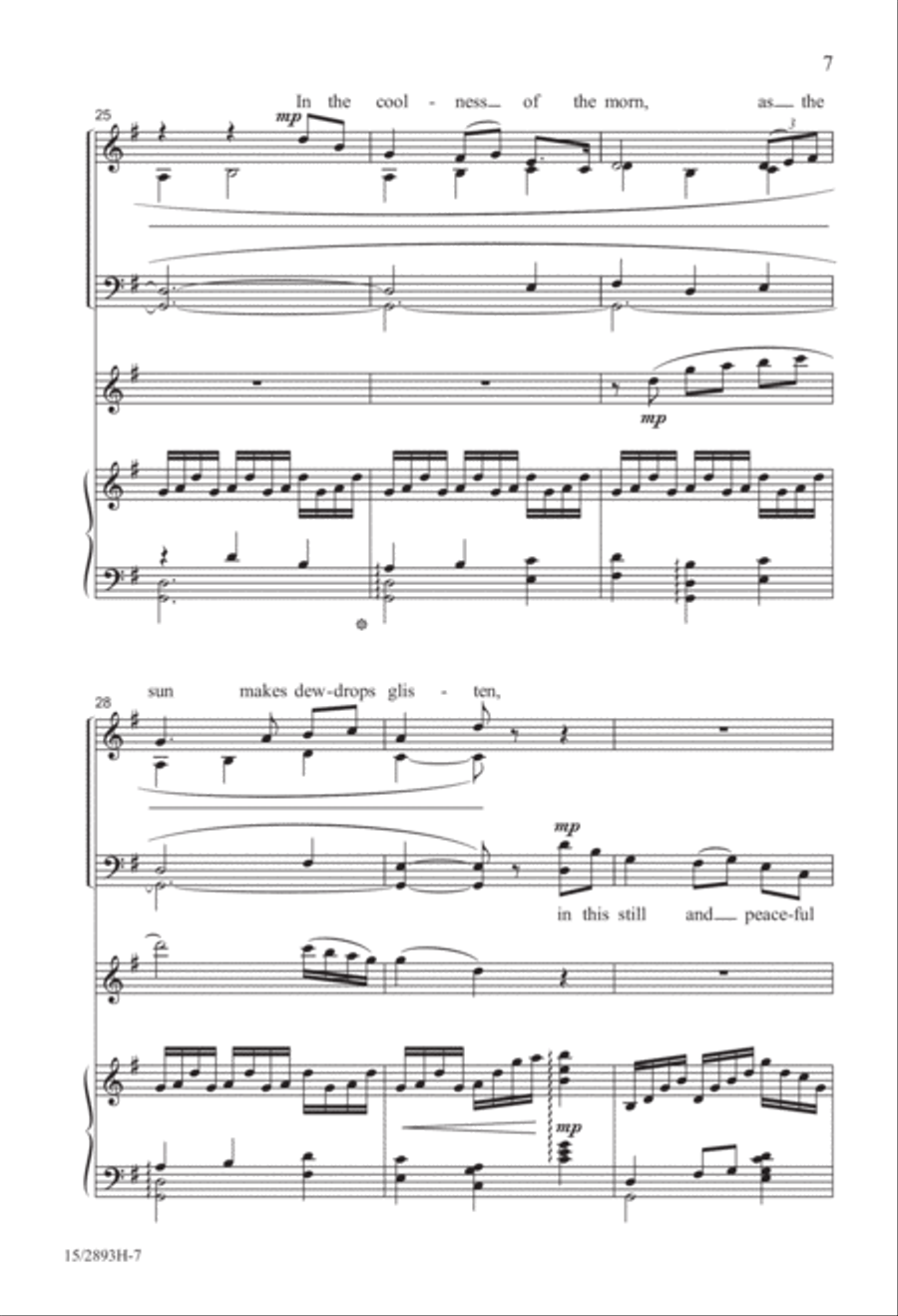 The Lark in the Clear Air 4-Part scores gallery preview page 7