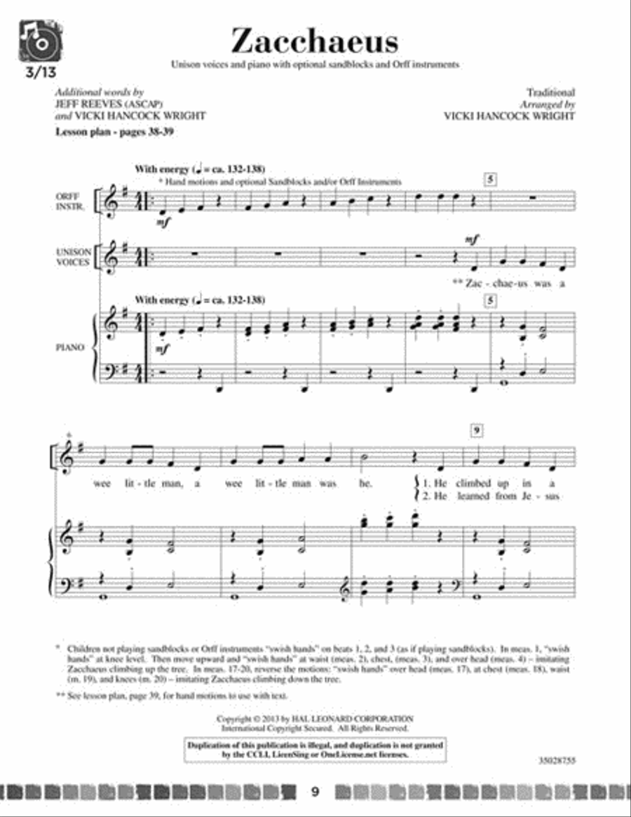Sing and Celebrate 2! Sacred Songs for Young Voices Unison Choir scores gallery preview page 2