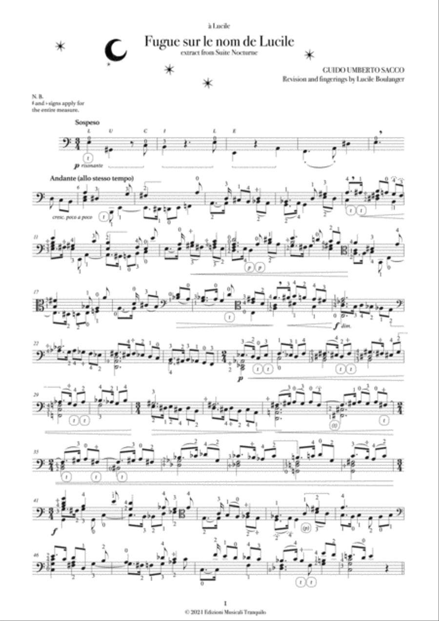 Fugue sur le nom de Lucile Viola scores gallery preview page 4