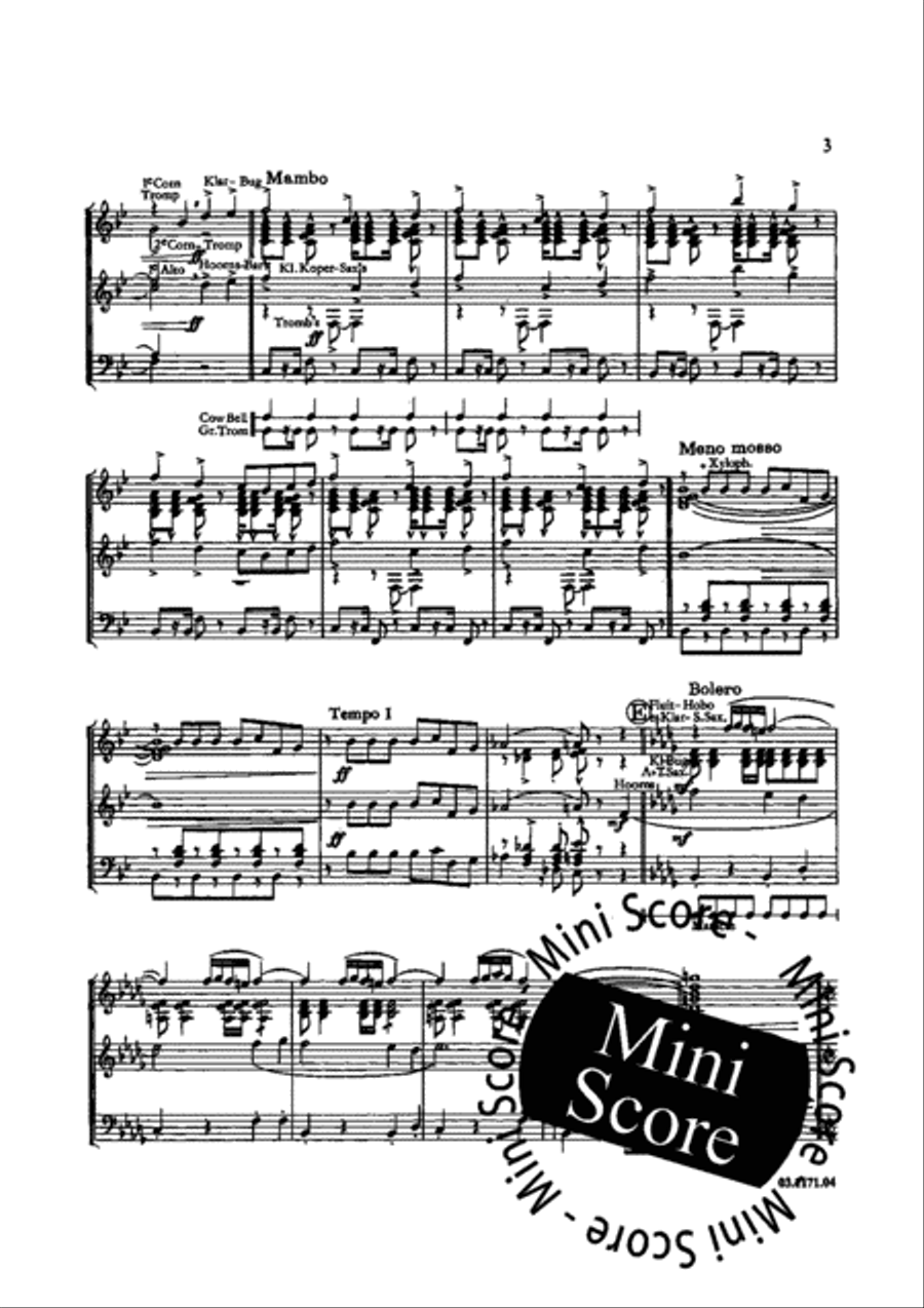 Donkey Serenade Concert Band scores gallery preview page 6