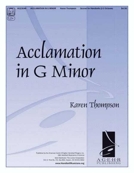 Acclamation in G Minor image number null