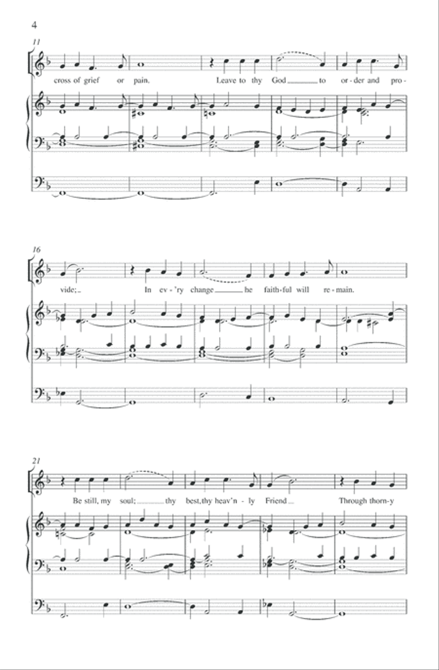 Be still, my soul 4-Part scores gallery preview page 3