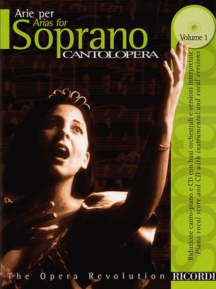 Book cover for Cantolopera: Arias for Soprano - Volume 1