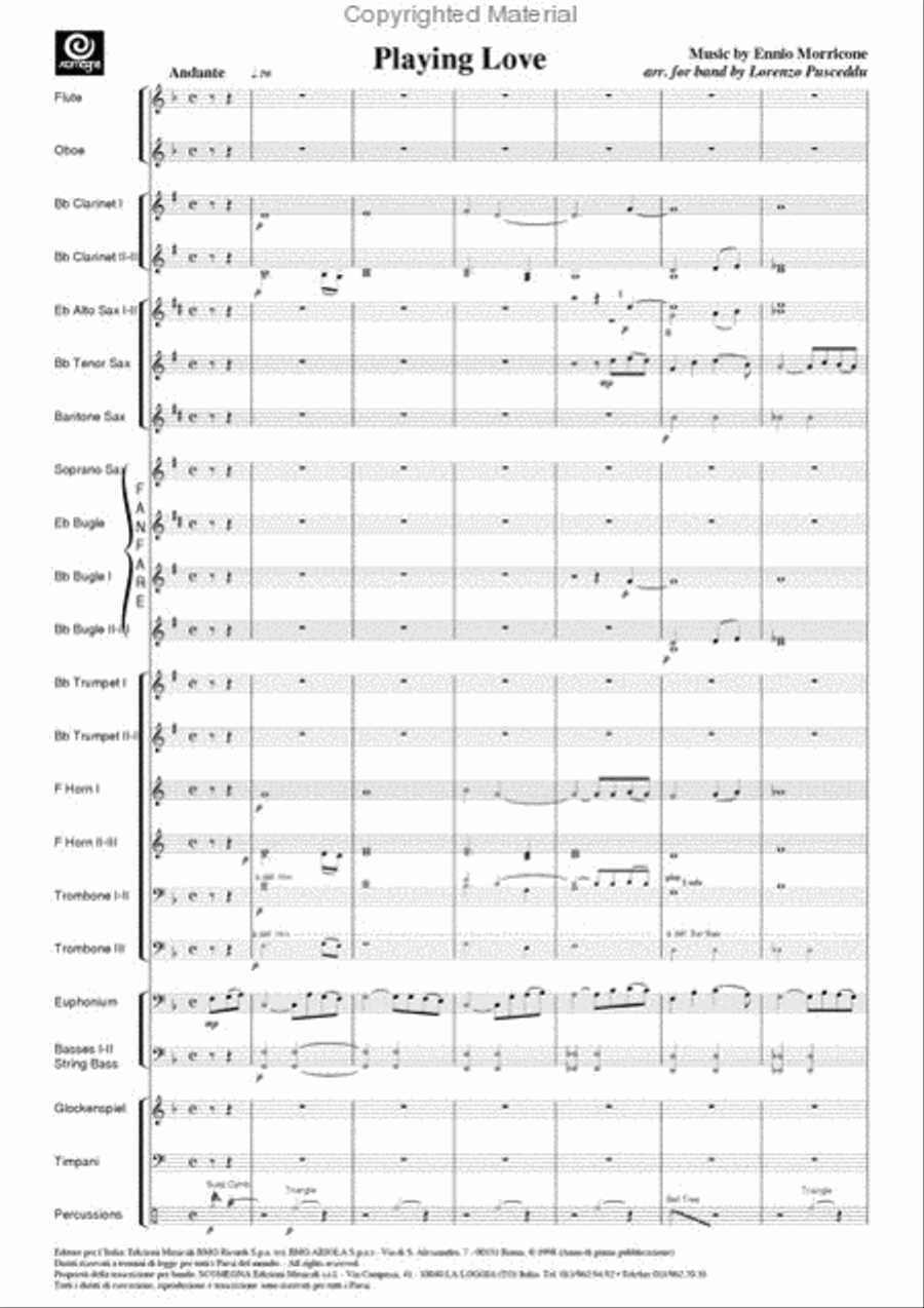 Playing Love Concert Band scores gallery preview page 3