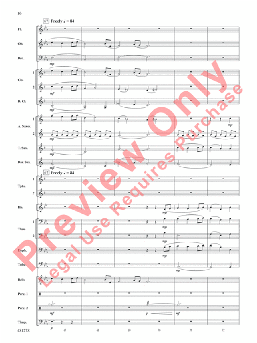 Lone Eagle Lone Eagle Concert Band scores gallery preview page 17