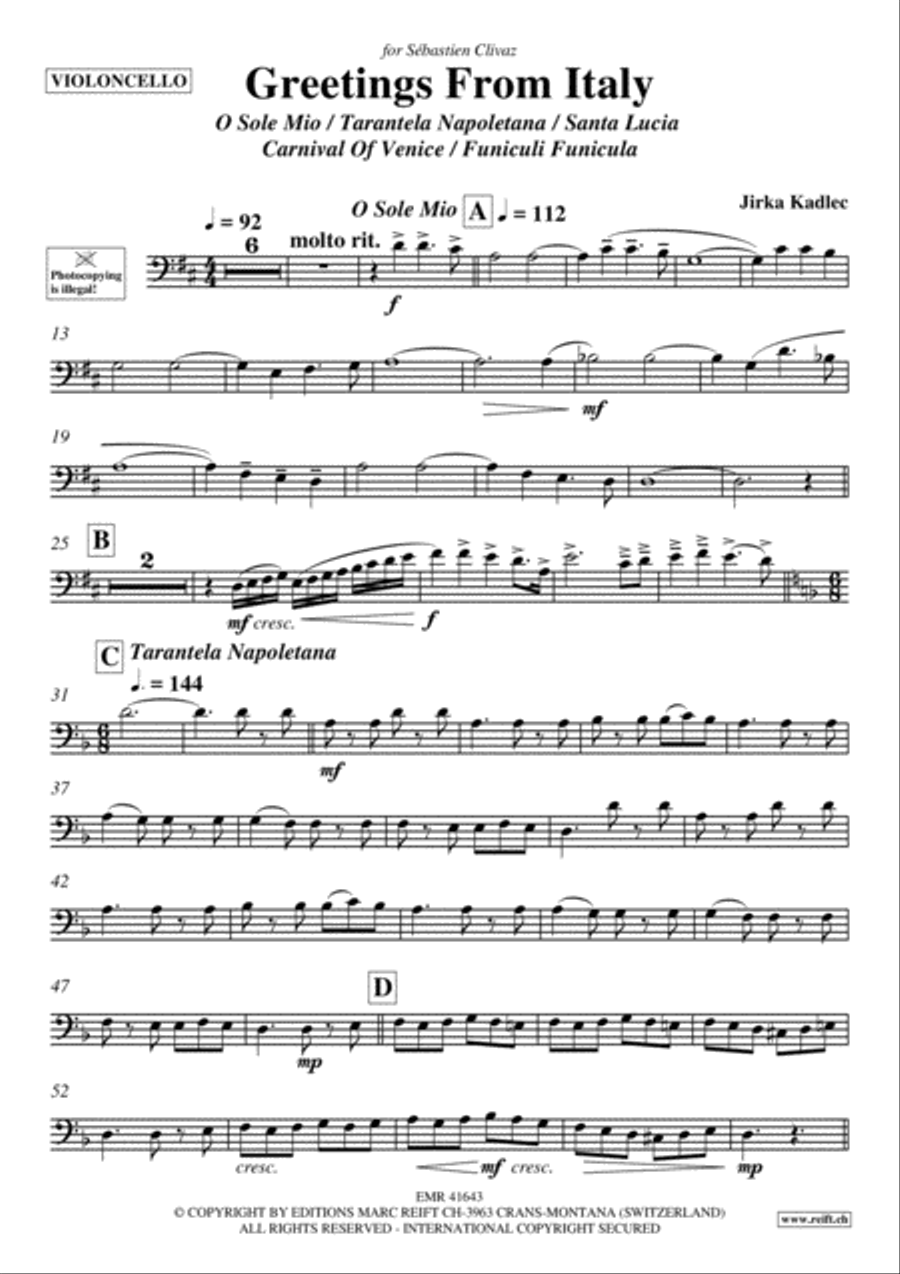 Greetings From Italy Piano Accompaniment scores gallery preview page 2