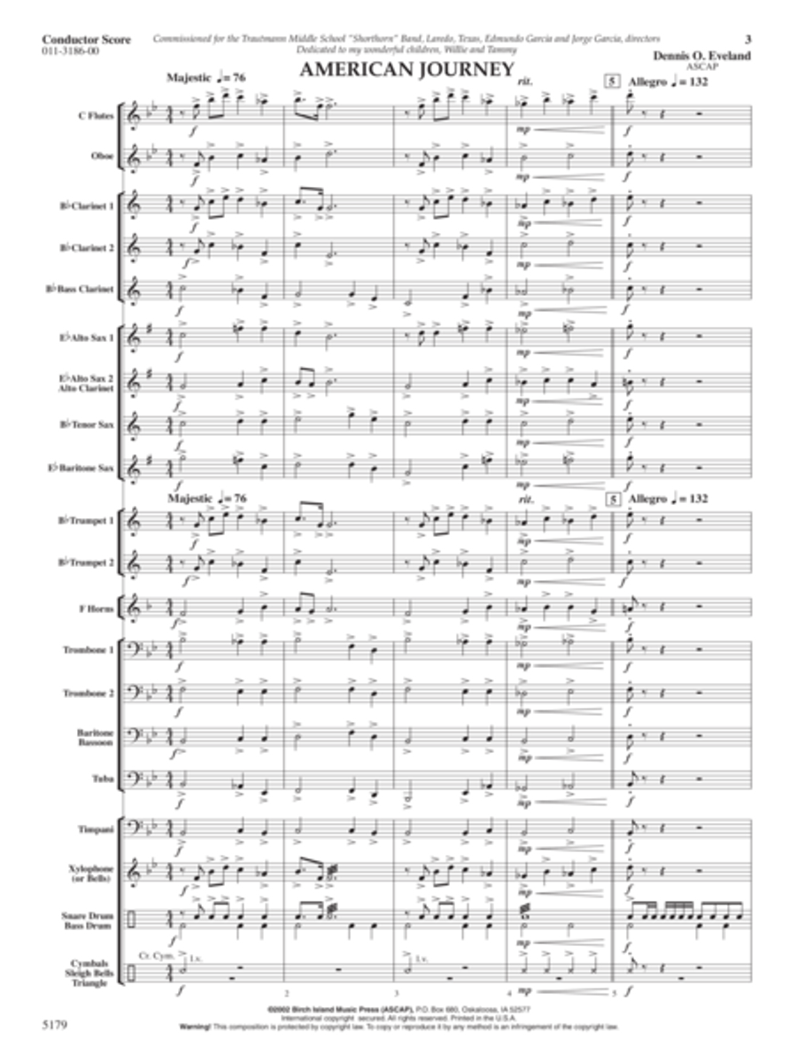 American Journey Concert Band scores gallery preview page 2