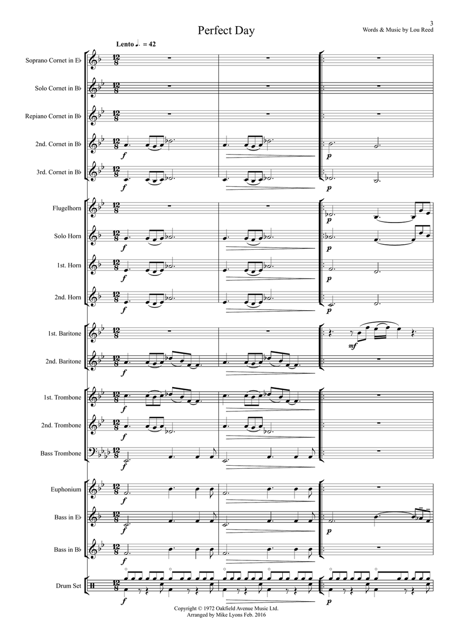 Perfect Day Brass Band scores gallery preview page 3