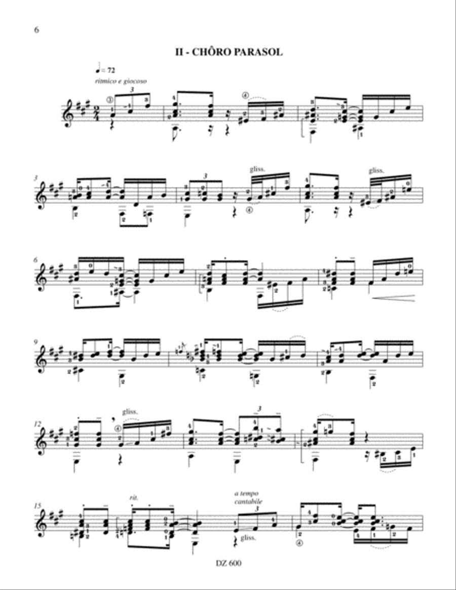 Suite vagabonde Suite vagabonde Classical Guitar scores gallery preview page 6