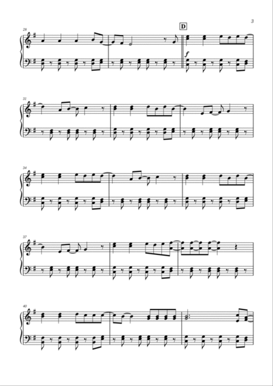Viva La Vida Easy Piano scores gallery preview page 3