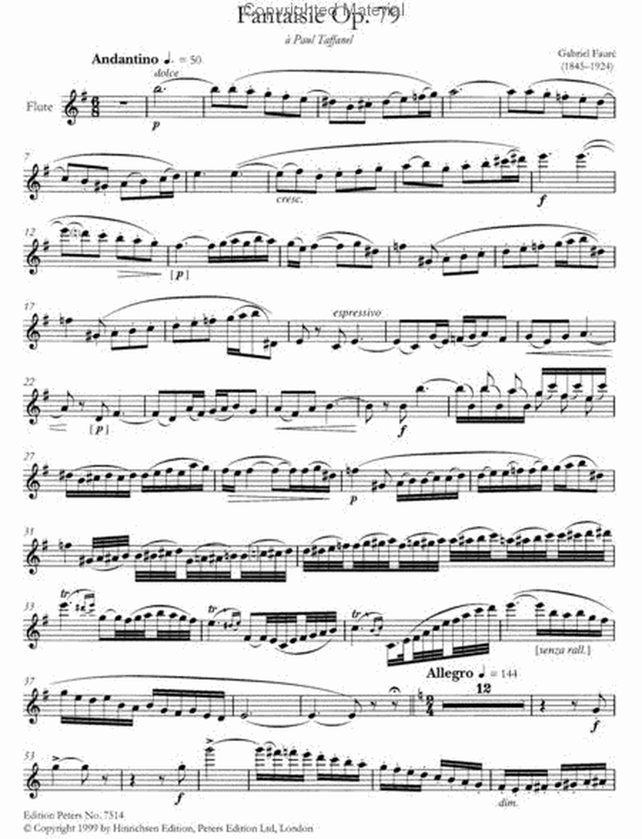 Anthology of Selected Pieces for Flute and Piano