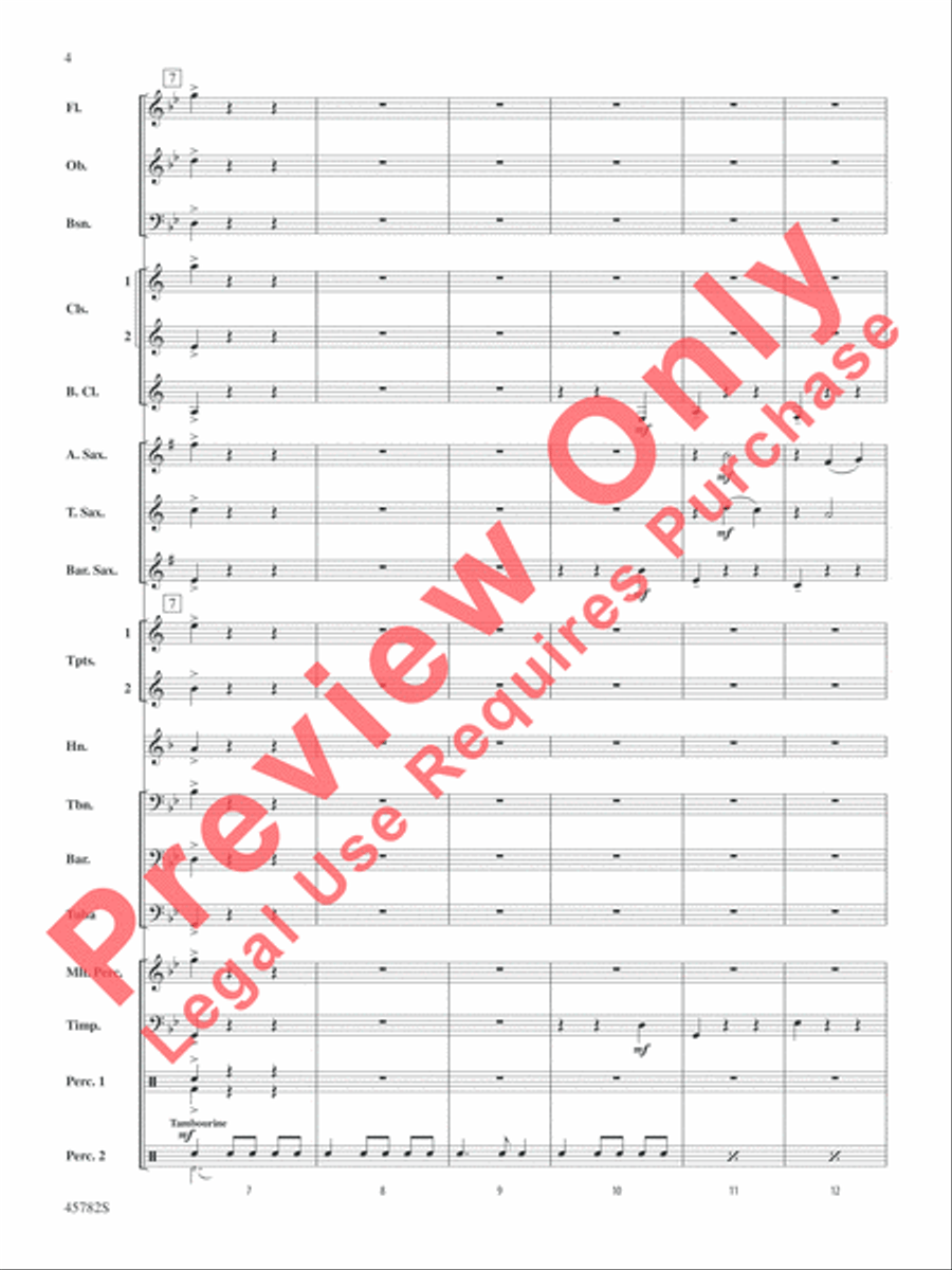 Gabriel's Message Concert Band scores gallery preview page 5