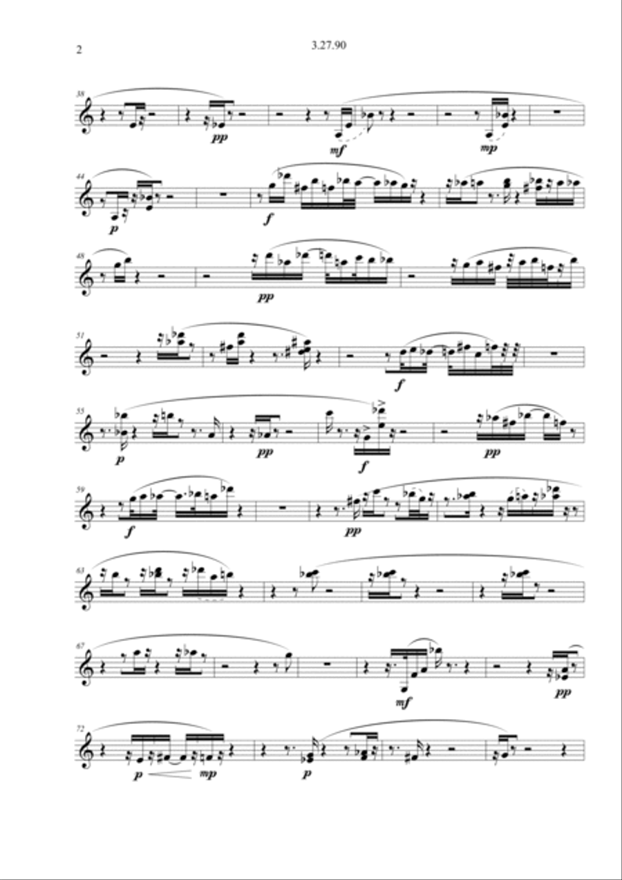 3.27.90 for vibraphone solo Vibraphone scores gallery preview page 2