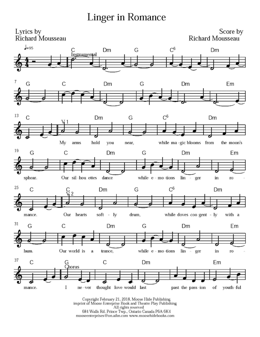 Linger In Romance Linger In Romance Piano scores gallery preview page 1
