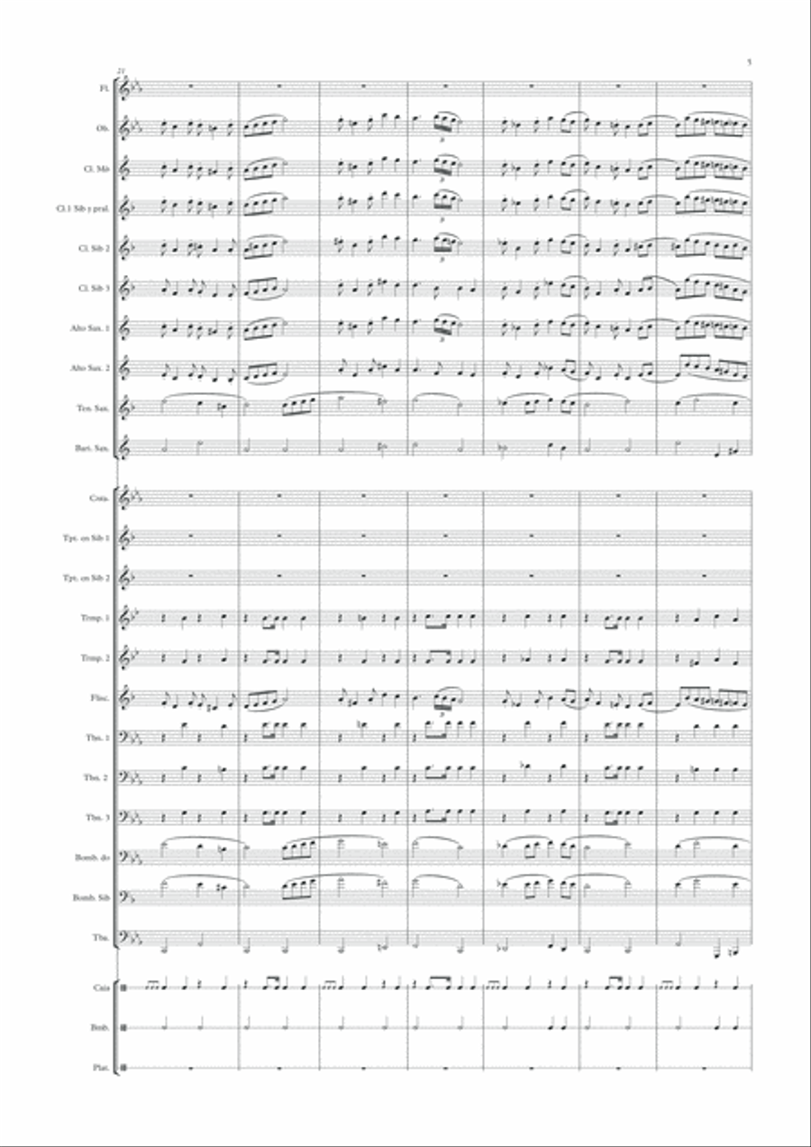 Rocío Malagueño Concert Band scores gallery preview page 5