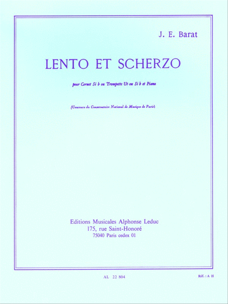 Lento Et Scherzo (trumpet & Piano) Trumpet Solo scores gallery preview page 1