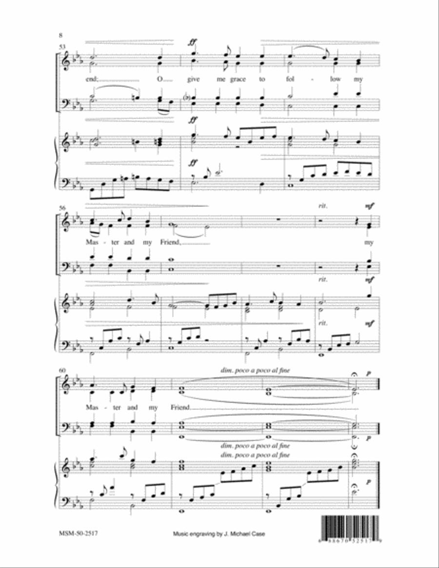 O Jesus, I Have Promised 4-Part scores gallery preview page 5