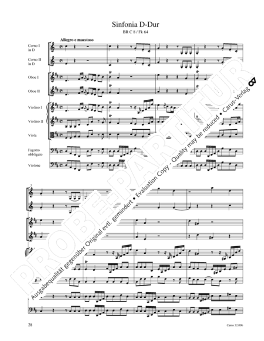 Gesamtausgabe Band 6 (Orchestermusik III: Sinfonien) Orchestra scores gallery preview page 45