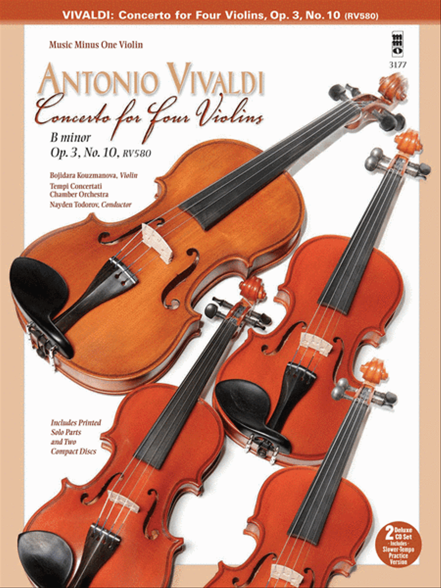 Vivaldi – Concerto for Four Violins in B minor, Op. 3, No. 10, RV580 Violin Solo scores gallery preview page 1