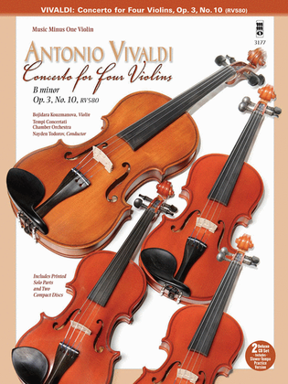 Book cover for Vivaldi – Concerto for Four Violins in B minor, Op. 3, No. 10, RV580